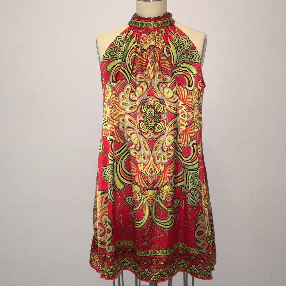 Dress with pattern can be used as top too EUC